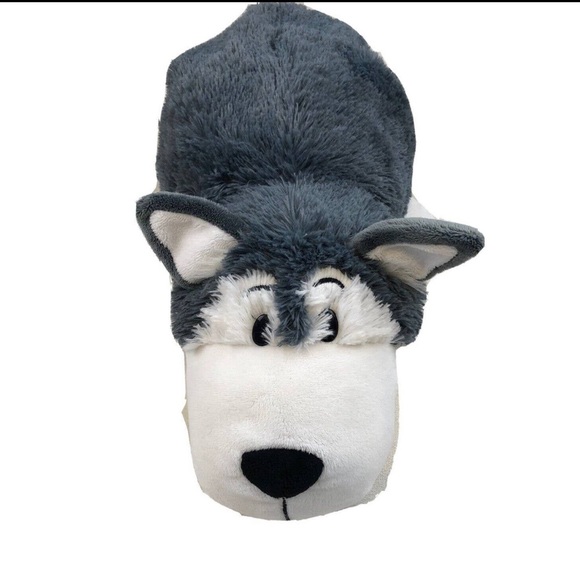 Flip A Zoo Plush Poppi Polar Bear/Asher Husky Reversible Stuffed Animal Toy - Picture 2 of 10